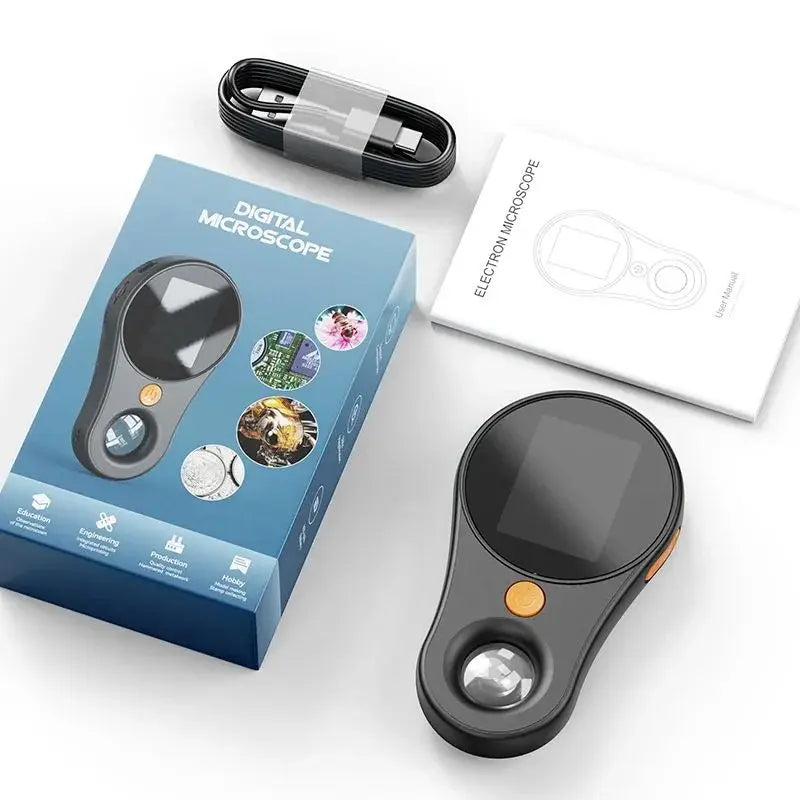 Portable 500X Digital Microscope with 2" IPS Screen