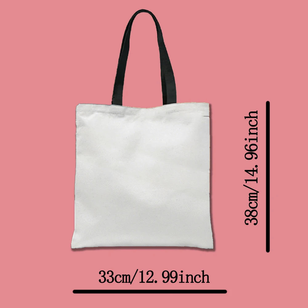 Snoopy Cartoon Canvas Tote Bag – Large Capacity, Foldable & Reusable