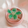 Crystal Flower Statement Ring