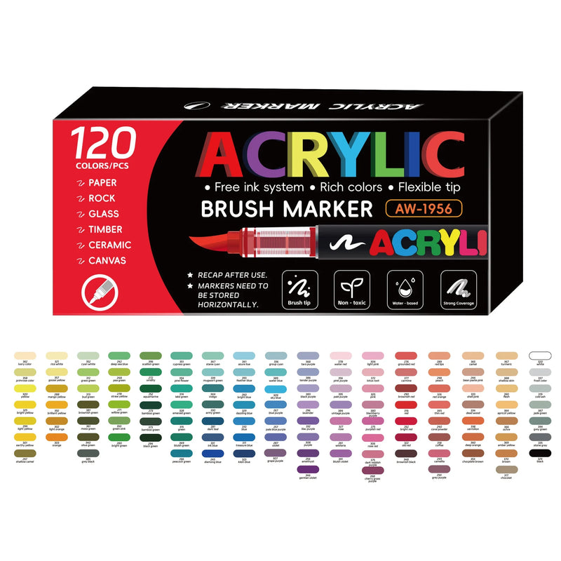 168-Color Acrylic Paint Marker Set
