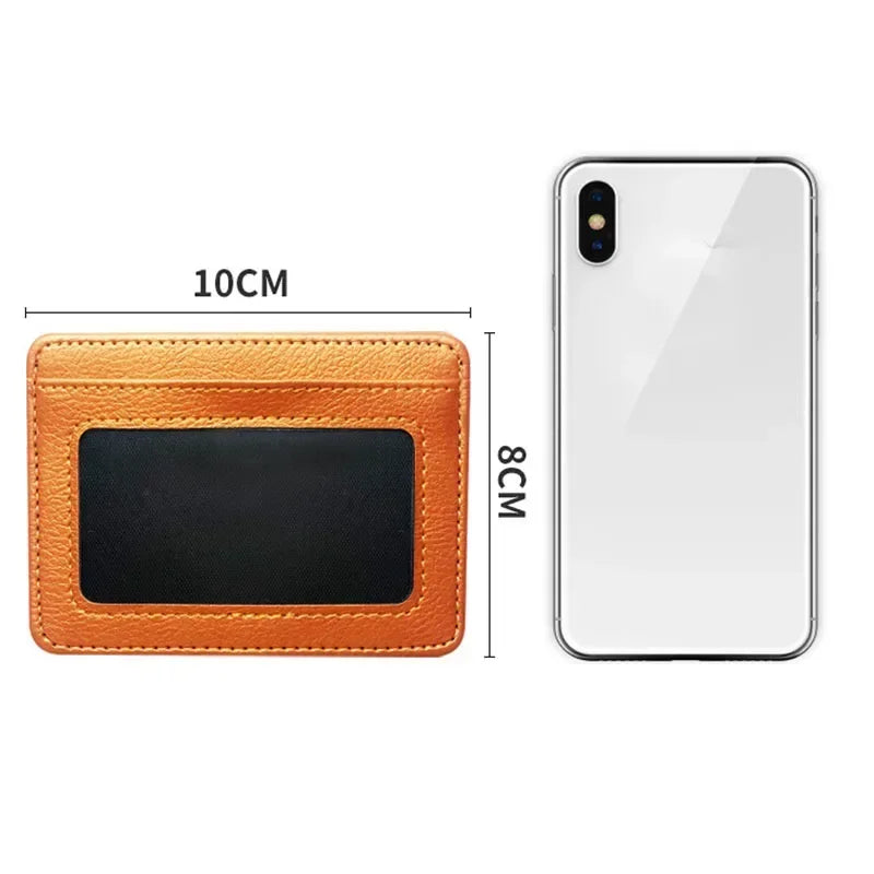 Slim PU Leather Wallet with Multiple Card Slots