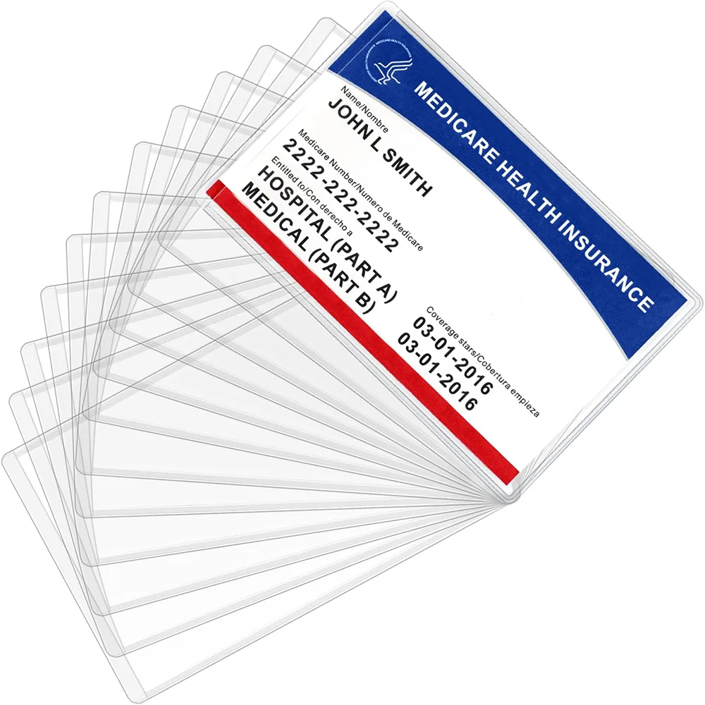 Waterproof Clear Card Protector Sleeve - 3-Pack, IDs & Essential Cards