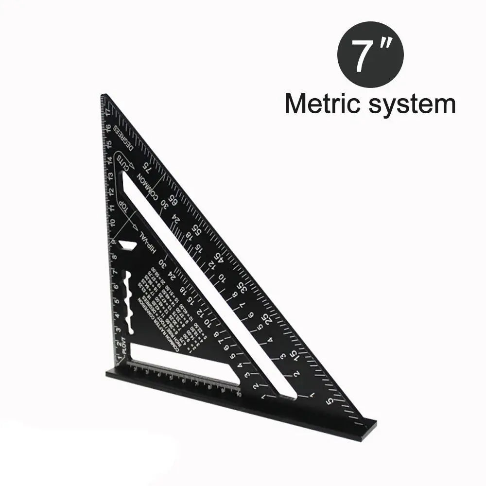 7-Inch Aluminum Alloy Triangle Speed Square Ruler