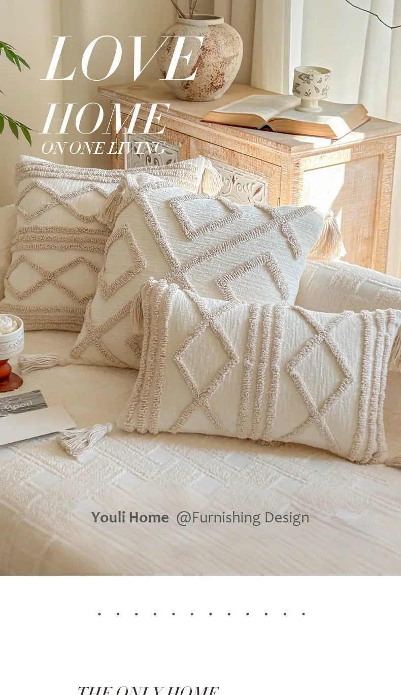 Bohemian Woven Throw Pillow Cover