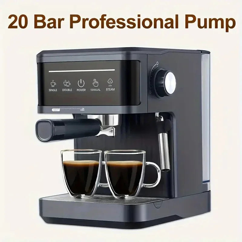 Professional Espresso & Cappuccino Maker with Milk Frother