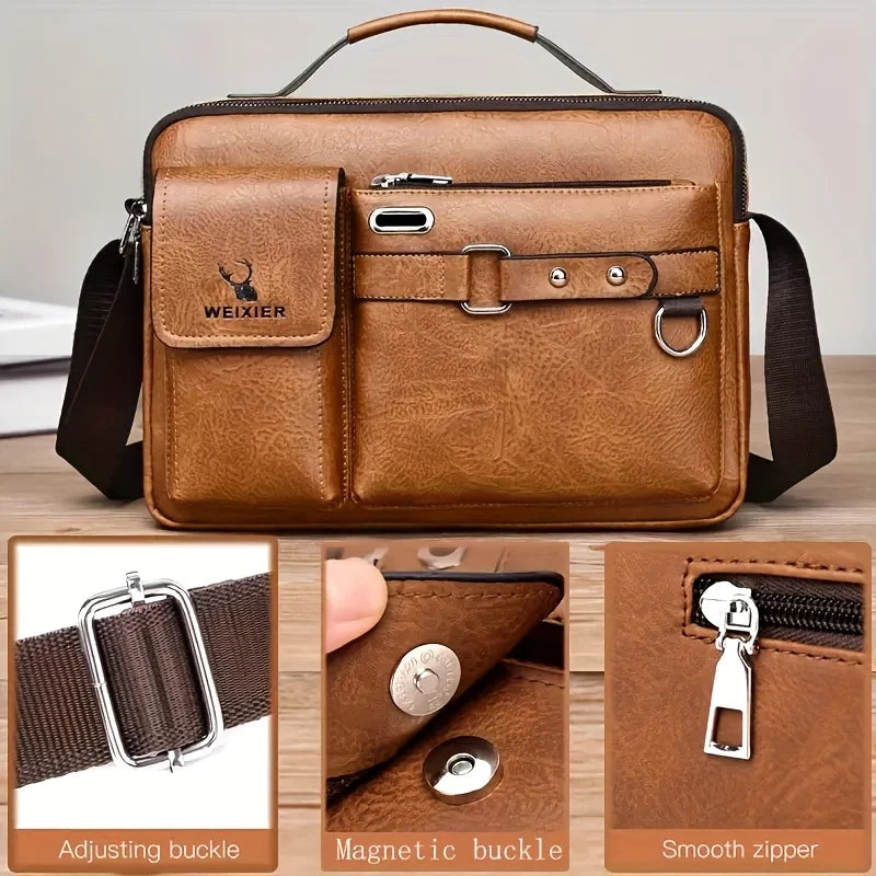 Men's Crossbody Bag with Adjustable Strap