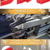 Red chain slider guide for Honda XR series motorcycles designed to upgrade chain guiding performance