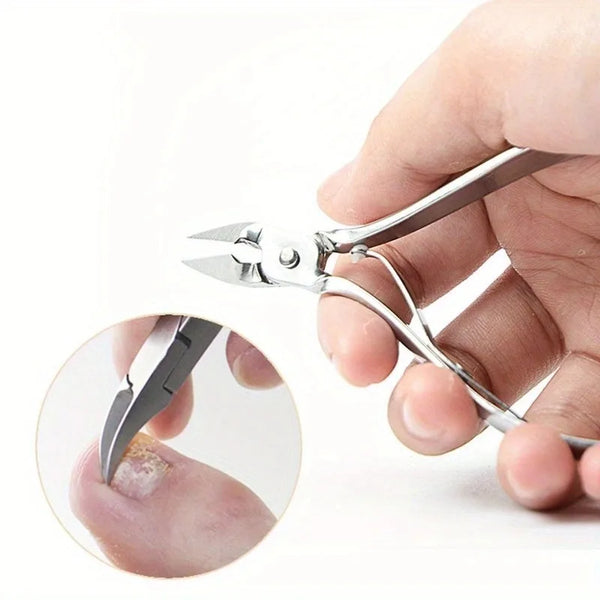 Stainless Steel Cuticle Nipper & Pusher Set for Precision Nail Care