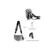Women's Checkered Multi-Function Crossbody Waist Bag
