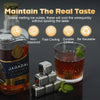 Reusable Stainless Steel Whiskey Stones with Tongs