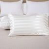 Luxurious Satin Stripe Pillowcase with Envelope Closure