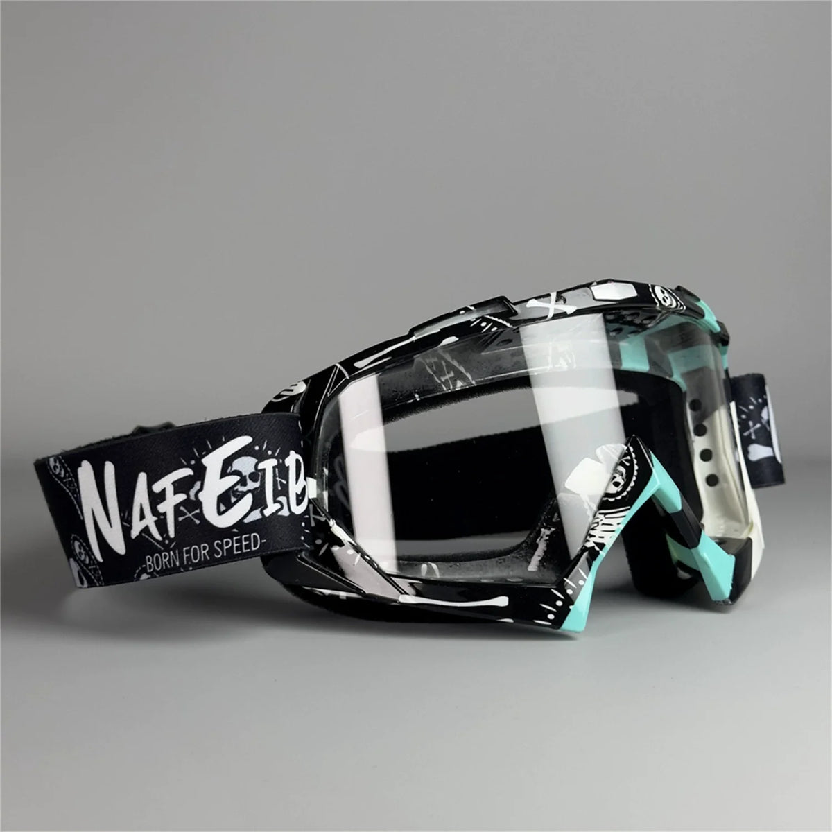 Motocross Goggles with Clear Anti-Fog Lens