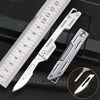 Folding Keychain Knife with 10 Spare Blades
