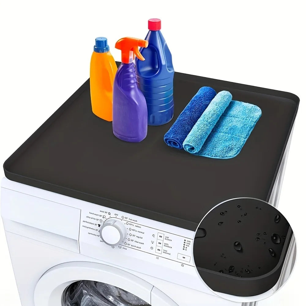 Silicone Washer & Dryer Top Protector Mat with Raised Edges