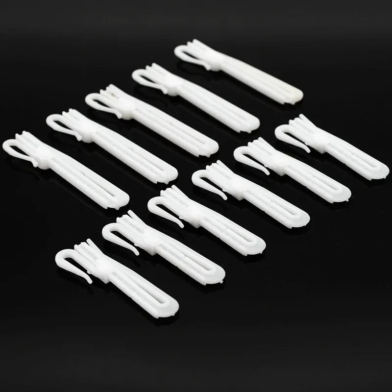 Adjustable Curtain Hanging Hooks - Set of 50