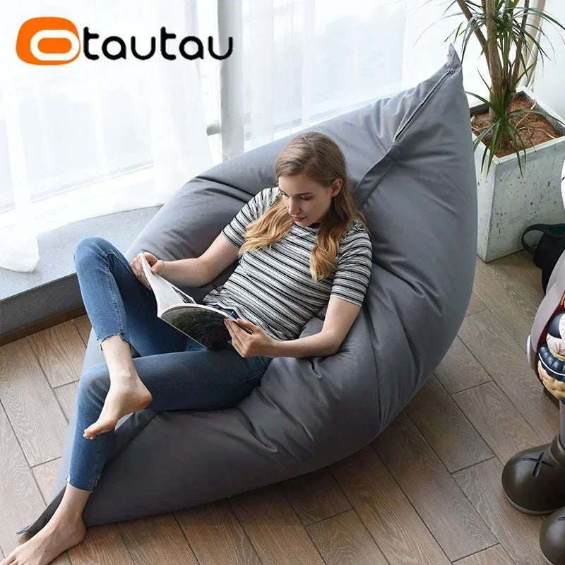 Waterproof Oxford Bean Bag Cover – Large Corner Pouf Shell (Filler Not Included)