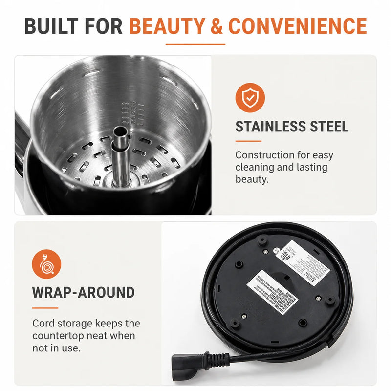 12-Cup Stainless Steel Electric Coffee Percolator