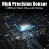 Close-up view of a high precision sensor component on a circuit board.
