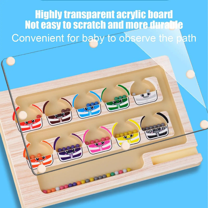 Magnetic Color & Number Maze Activity Board