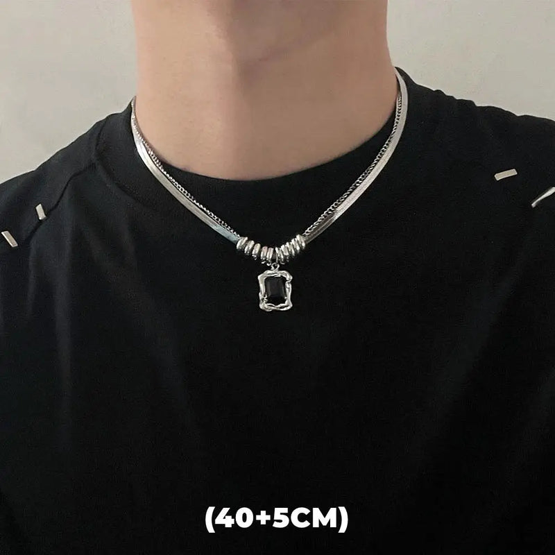 Double-Layer Star Pendant Necklace