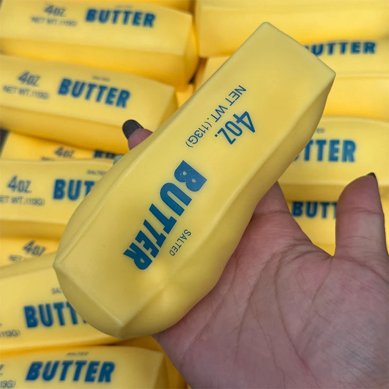 Butter Stick Squishy Stress Ball - Crunchy ASMR Fidget Toy