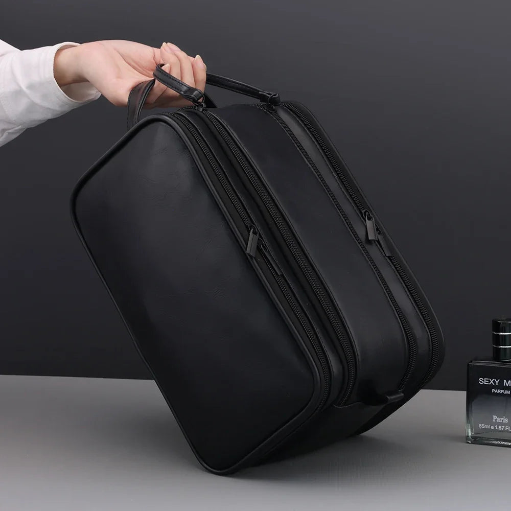 Waterproof Hanging Toiletry Bag with Multiple Compartments