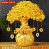 Golden Citrine Crystal Money Tree – Feng Shui Wealth Charm