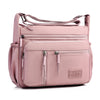 Bolso bandolera de nylon impermeable con múltiples bolsillos