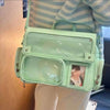 Y2K Transparent Pocket Crossbody Bag with DIY Badge Display