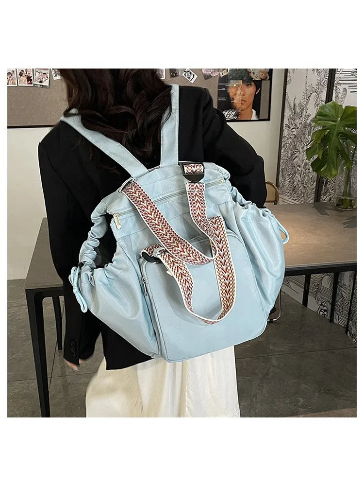 Versatile Nylon Shoulder Bag with Large Capacity