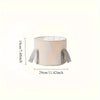 A light beige folding foot soak tub with a removable lid and insulating handles.