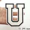 Large White Letter Patch for DIY Clothing Customization