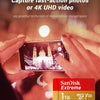 SanDisk Extreme microSDXC Card – U3 V30 High-Speed Storage (64GB–1TB)