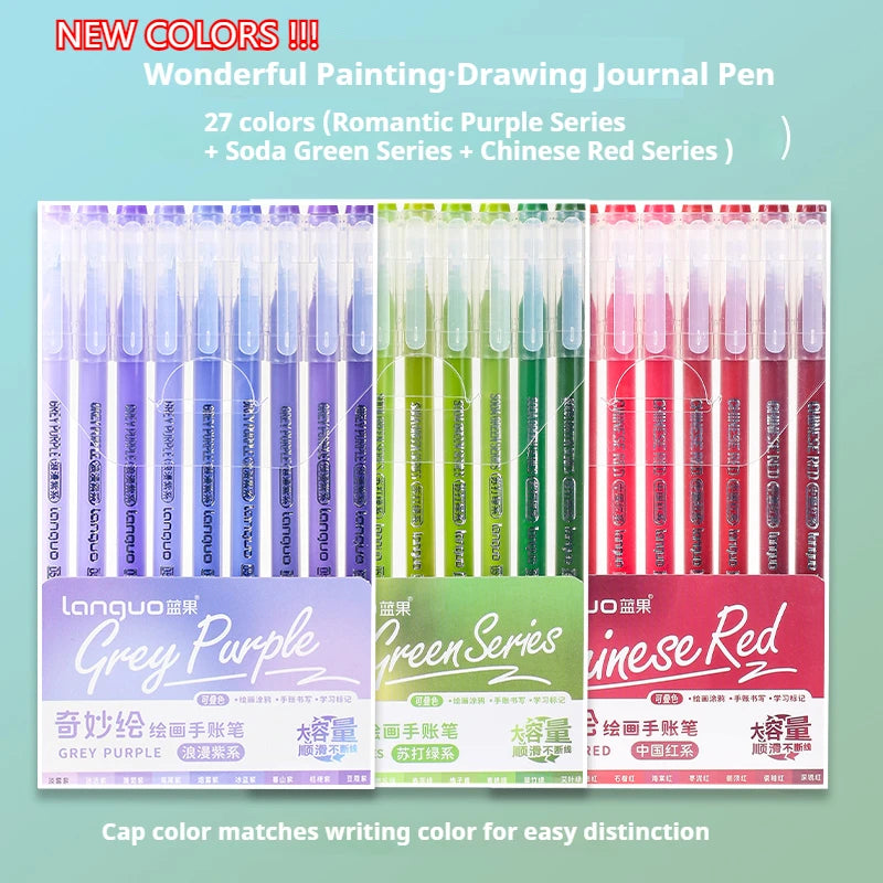 Set de Stylos Gel Vifs pour le Journaling et les Études