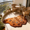 Butterfly-Shaped Plush Rug with Non-Slip Backing