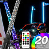 RGB LED Whip Light with Quick Release Base for Offroad Vehicles