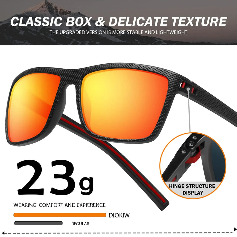 Polarized Square Sunglasses with UV400 Protection