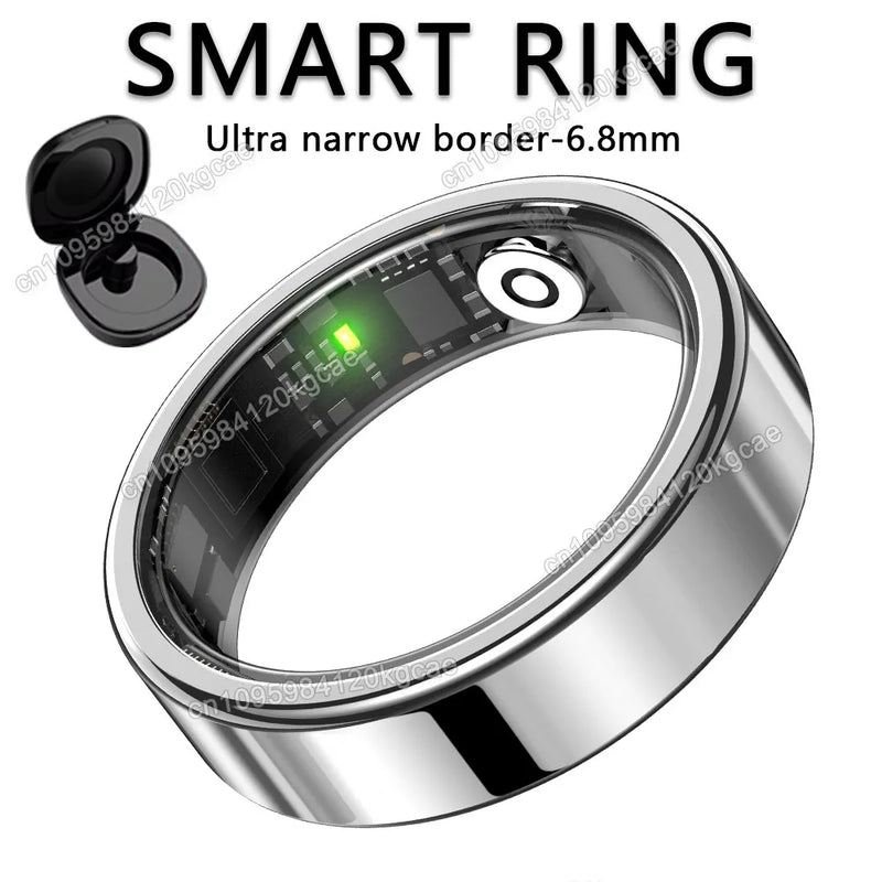 Sleek Smart Health Ring with Heart Rate & Sleep Tracking