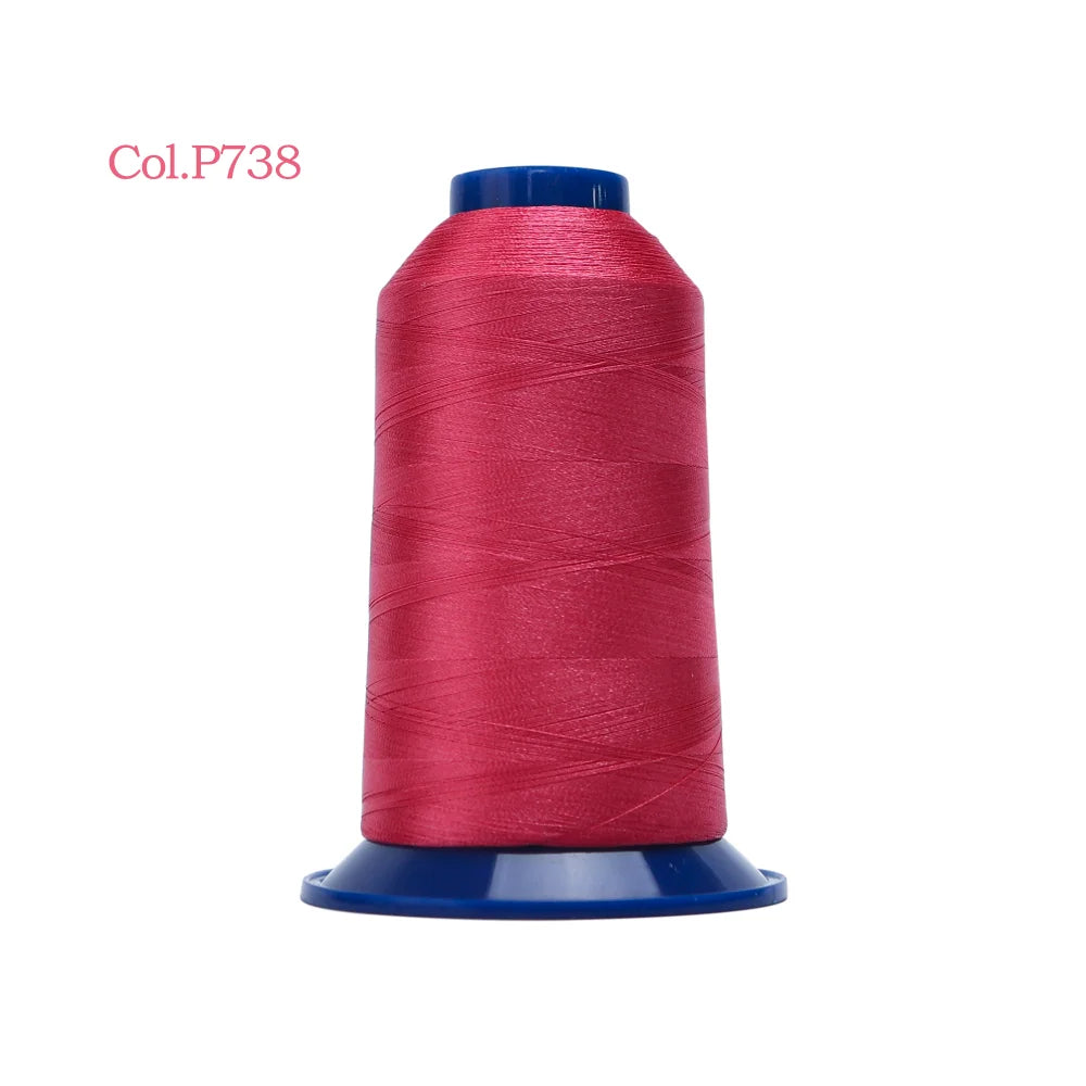 High-Tenacity Polyester Embroidery Thread (120D/2, 40wt) for Home & Industrial Machines