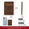 Genuine Leather Slim Card Wallet for Men – Personalized Gift from Dad