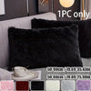 Plush Faux Fur Pillowcase with Hidden Zipper