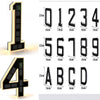 Modern Solar-Powered LED House Number Sign