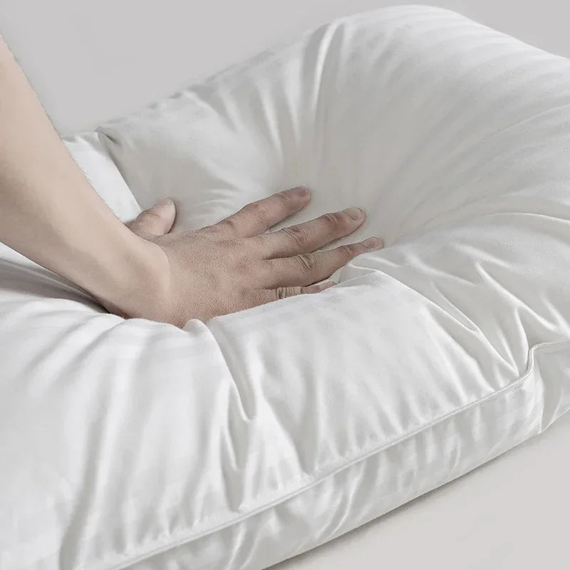 Premium Goose Down Pillow with Ergonomic Neck Support