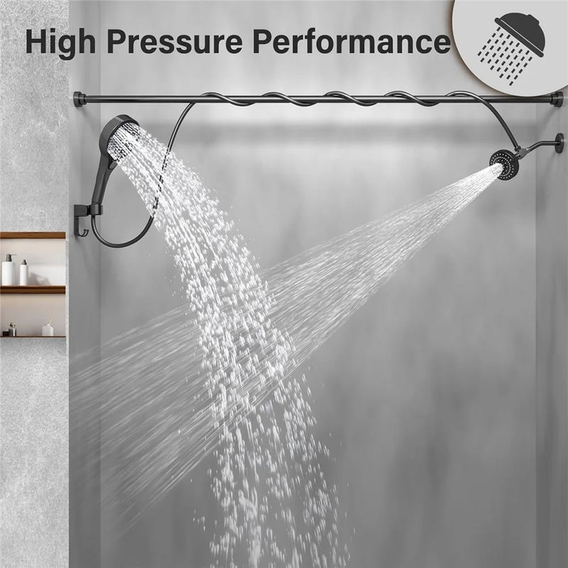Dual Shower Head System with Adjustable Arms