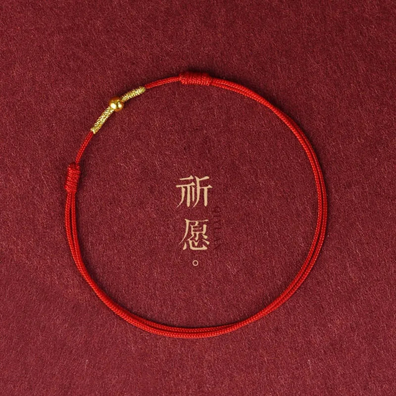 Handwoven Crystal Anklet with Natural Stone Charms