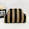 Striped Knit Tote Bag - Casual & Spacious Handbag