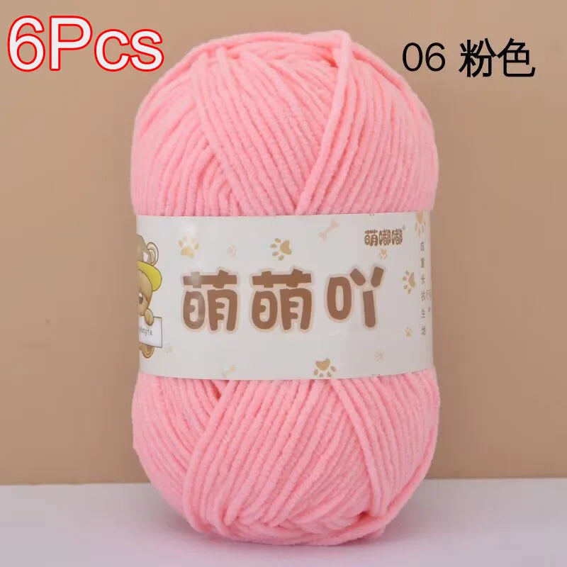 Soft Chenille Yarn for Crocheting and Knitting