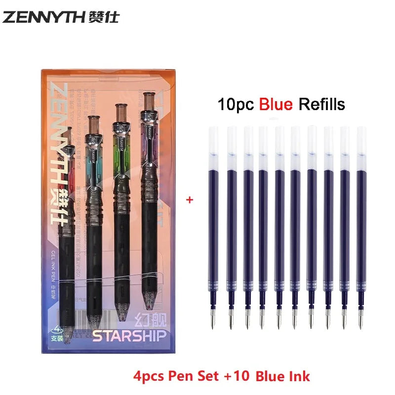 Zennyth Phantom Night Series Gel Pen – Smooth 0.5mm Quick-Dry Ink with Anti-Slip Grip