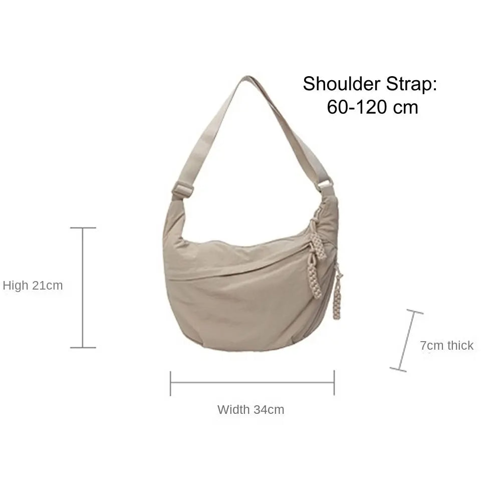 Lightweight Canvas Crossbody Bag with Adjustable Strap