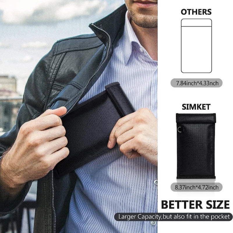 RFID Blocking Faraday Pouch for Car Keys and Cards